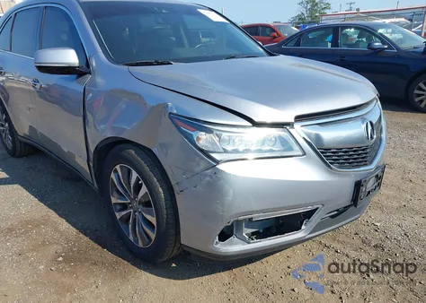 2016 Acura Mdx Technology Acurawatch Plus Packages/Technology Package from USA, damaged, VIN 5FRYD4H44GB062517
